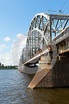 Riga railway bridge, Latvia.