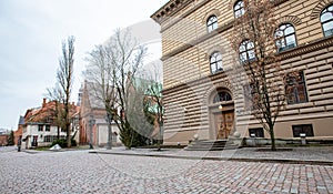 Riga`s old city  historic buildings