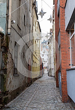 Riga`s old city  historic buildings