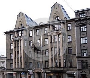 Riga, Terbatas 49-51, building in the style of National Romanticism