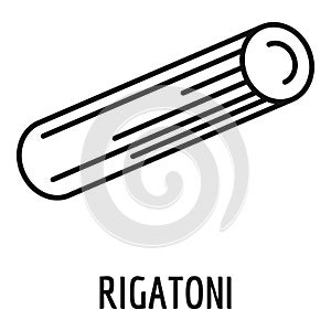 Rigatoni icon, outline style
