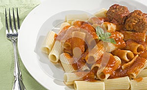 Rigatoni and Meatballs photo