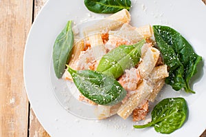 Rigatoni with seafood