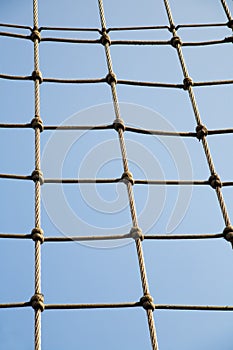 Rigging of big sailing ship