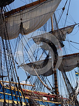 Rigging on Gutenberg Tallship