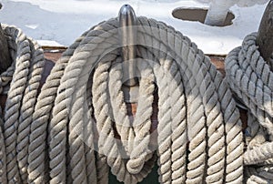 Rigging on a ship