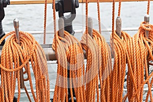 Rigging on a ship