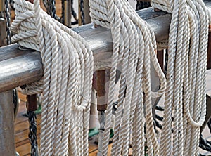 Rigging on a ship