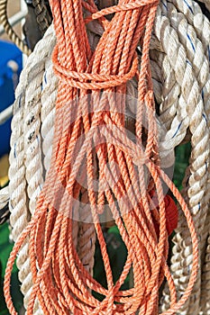 Rigging on a ship