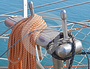 Rigging on a ship