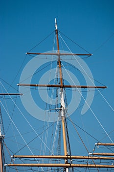 Rigging of a square rigger