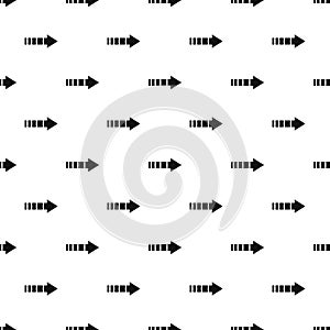 Right arrow of broken line pattern, simple style