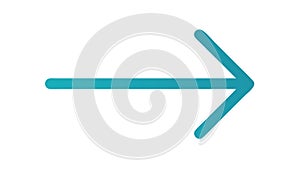 Right Arrow Direction Icon, Navigation Pointer Forward Vector, vector design Generative AI