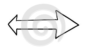 Right Arrow Direction Icon, Pointer Indicator Forward, vector design Generative AI