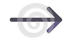 Right Arrow Directional Icon, Forward Navigation, vector design Generative AI