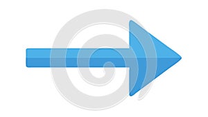 Right Arrow Navigation Forward Flat Design UI UX Icon, vector design Generative AI