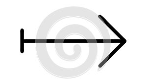 Right Arrow Next Forward Icon, vector design Generative AI