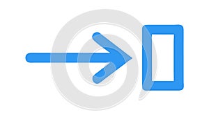 Right Arrow Next Step Icon, Navigation Forward Progression, vector design Generative AI