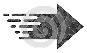 Right Arrow Triangle Mocaic Icon