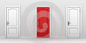 Right choice red door concept