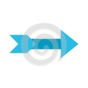 Right direction arrow flat style icon vector design