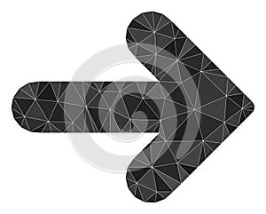 Right Direction Polygonal Mocaic Icon
