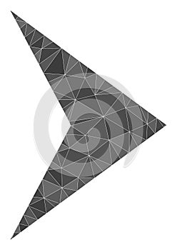 Right Direction Triangle Mocaic Icon