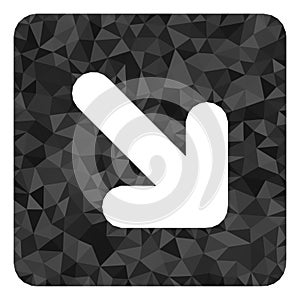 Right Down Direction Triangle Filled Icon