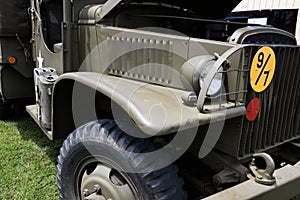 The right front of a 1942 US Military vehicle