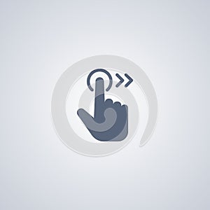 Right gesture , vector best flat icon