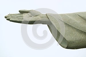 The Right Hand of Christ the Redeemer, 30 Metres High Soapstone Statue of Jesus Christ on Corcovado Mountain in Rio de Janeiro