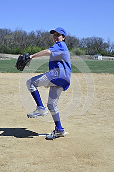 Right handed baseball pitcher