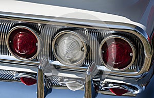 Right Rear Tail Light Section Of 60s Classic Car