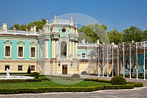 Right wing of Mariinsky palace in Kyiv, Ukraine