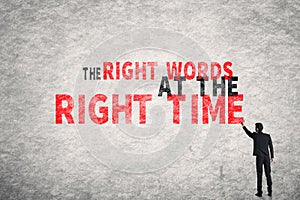 The Right Words At The Right Time photo