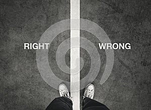 Right and wrong