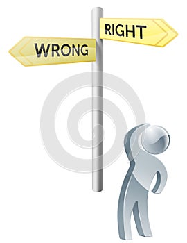 Right or Wrong choice