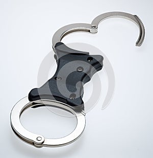 Rigid bar handcuffs photo