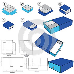 Rigid Cardboard Box and Die-cut Pattern.