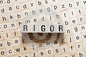 Rigor word concept