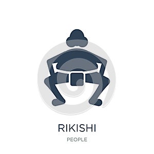 rikishi icon in trendy design style. rikishi icon isolated on white background. rikishi vector icon simple and modern flat symbol