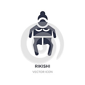 rikishi icon on white background. Simple element illustration from People concept
