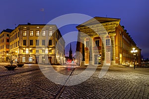 Riksgatan Street in the Evening, Stockholm