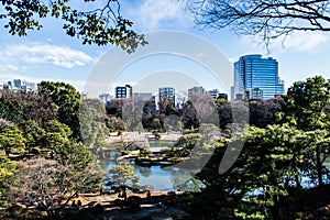 Rikugien Garden in Tokyo