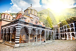 Rila monastery, a famous monastery in Bulgaria