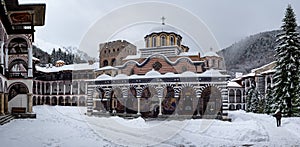 Rila Monastery in the Snow photo