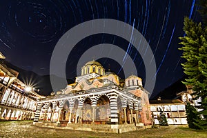 Rila monastery startrails