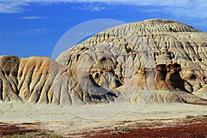 Rills in Badlands Erosion Landscape along the Red Deer River, UNESCO World Heritage, Dinosaur Provincial Park, Alberta, Canada