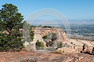 Rim of the Colorado National Monument with the Grand Valley