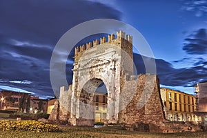 Rimini, the arch of Augustus - HDR